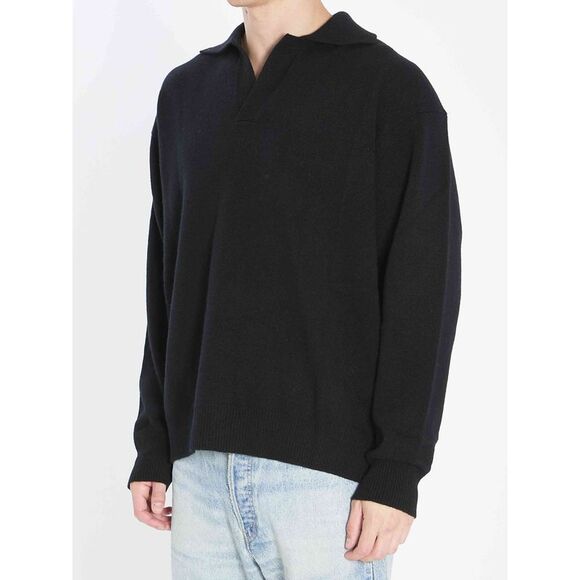 Roberto Collina Men Wool And Cashmere Over Polo - Picture 2 of 4